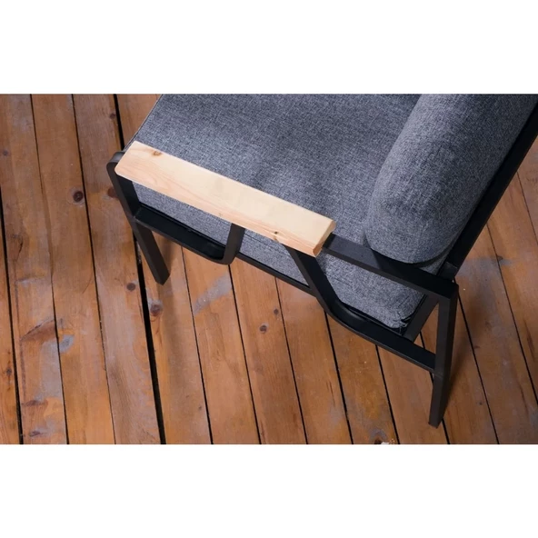 Pimango Piangel Tekli Bahçe Mobilyası,balkon Mobilyası 2'li 60x120cm - 2