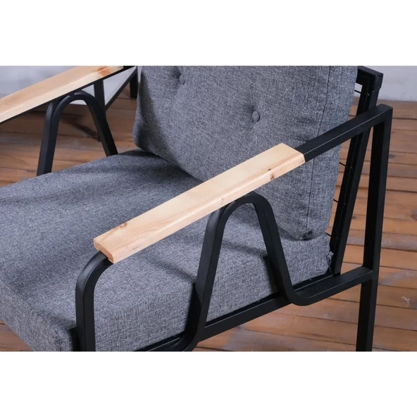 Pimango Piangel Tekli Bahçe Mobilyası,balkon Mobilyası 60x60cm - 3