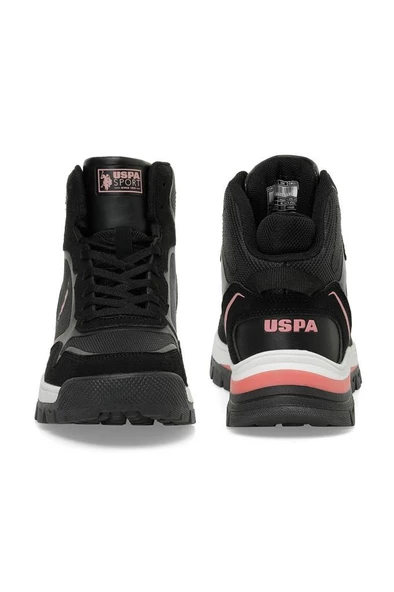 U.S. Polo Assn. SAGAN HI WMN 4PR 101811703 Kadın Bot Siyah Pembe 36-40 - 6
