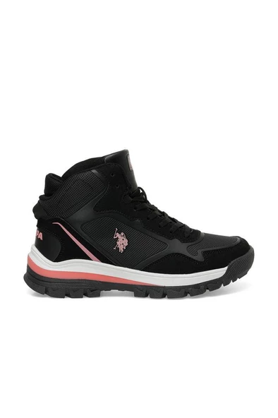 U.S. Polo Assn. SAGAN HI WMN 4PR 101811703 Kadın Bot Siyah Pembe 36-40 - 2