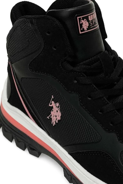 U.S. Polo Assn. SAGAN HI WMN 4PR 101811703 Kadın Bot Siyah Pembe 36-40 - 4
