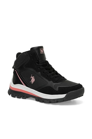 U.S. Polo Assn. SAGAN HI WMN 4PR 101811703 Kadın Bot Siyah Pembe 36-40