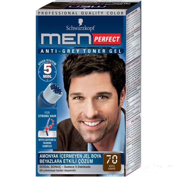 Schwarzkopf Men Perfect 70 Koyu Kahve Saç Boyası