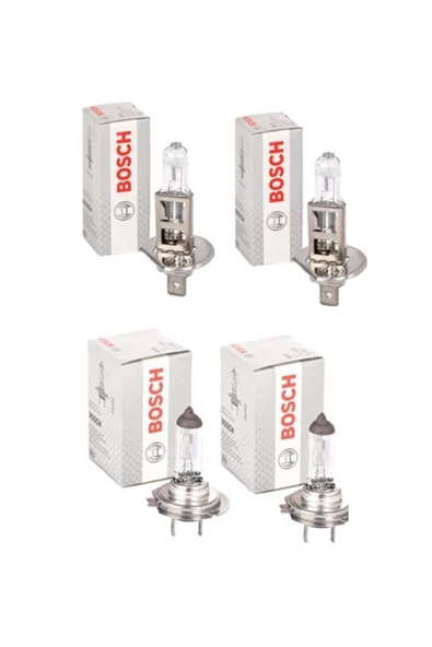 Bosch  Fiat 500 Uzun Kısa Far Ampul Takımı H1-h7 2007-2013