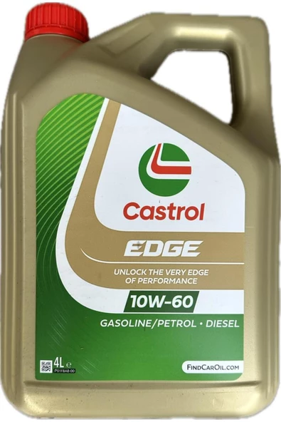 CASTROL Edge 10W-60 Super Car 4 Litre 2023 Ü.T Yeni Ambalaj
