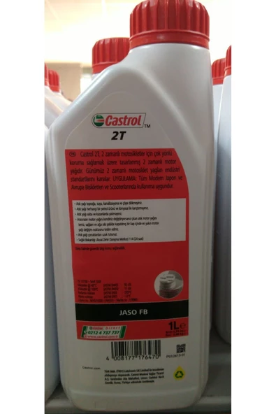 CASTROL 2t 1 Lt ( 2 Zamanlı Motor Yağı) - Resim 2