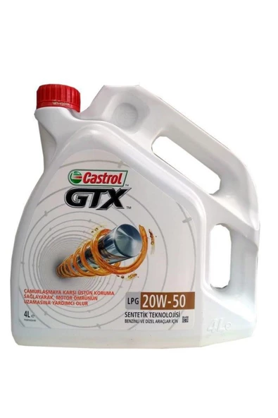 CASTROL Gtx Lpg 20w-50 4 Litre ( Üretim Yılı: 2024 )