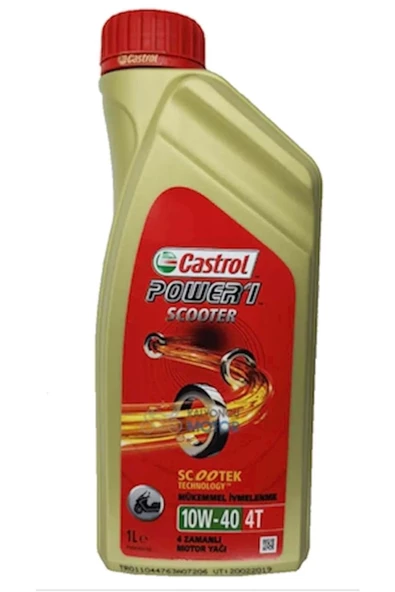 Castrol Power 1 Scooter 10W40 4t Sentetik Yağ 1 Lt