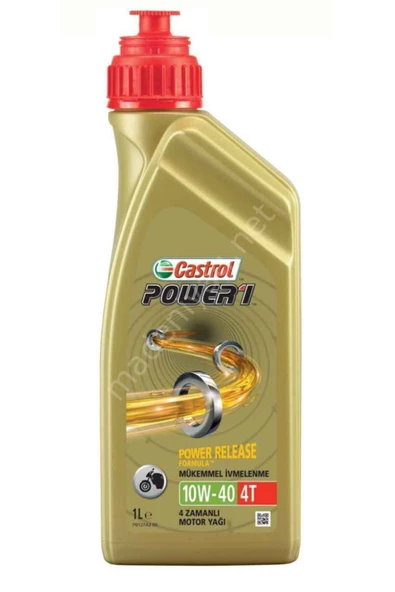CASTROL Power1 Motorsiklet Yağı 4t 10w 40 1 Lt - Resim 2
