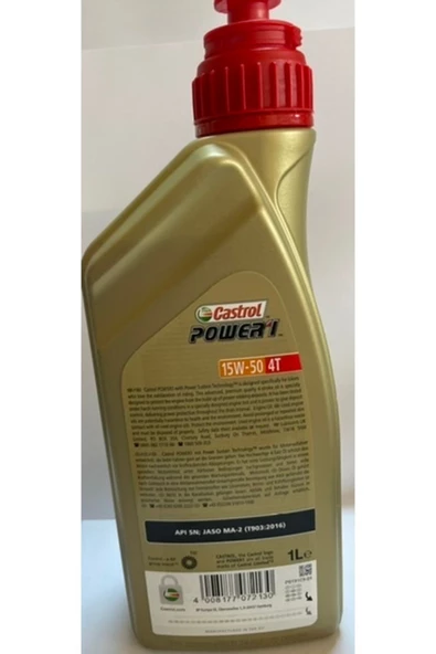 Castrol Power 1 4T 15W-50 1 lt Motosiklet Yağı - 3