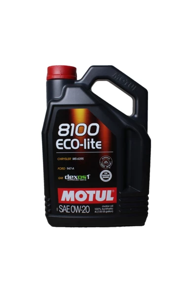 Motul 8100 ECO-LİTE 0W20 MOTOR YAĞI DEXOS 1 4LT ürün görseli 1