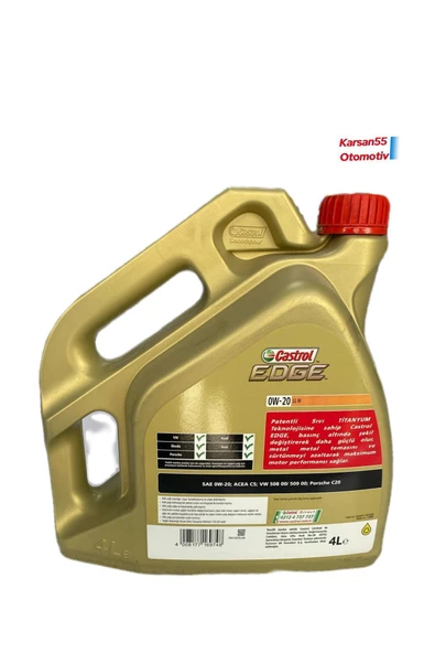 CASTROL Edge 0w-20 Ll Iv 4 Lt - Resim 2