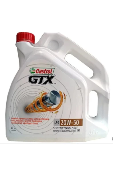 CASTROL Gtx Lpg 20w-50 4 Litre Motor Yağı Üt :2023