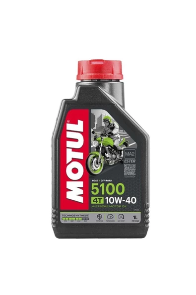 Motul 5100 10w40 1 Lt. 4 Zamanlı Motosiklet Yağı Made In France ürün görseli 1