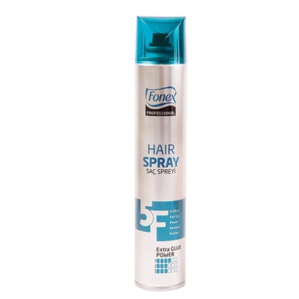 FONEX Saç Spreyi 400 ml SUPER GLUE POWER 5F