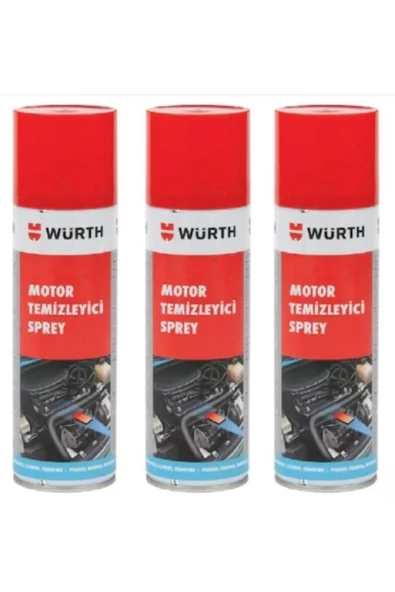 Würth HIZLI MOTOR TEMİZLEME SPREYİ 500ML 3 LÜ SET 0890230500-WÜRTH