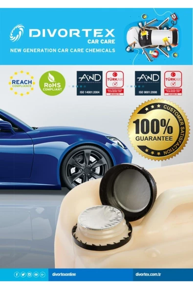 Divortex DİVORTEX CAR WASH V2 FIRÇASIZ OTO YIKAMA KÖPÜĞÜ 20KG. - 6
