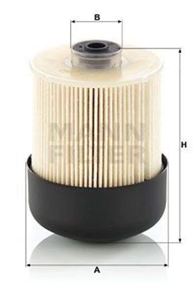 MANN Pu 12 001-2 z Mercedes Benz Lkw Mazot Filtresi 2li Om 470 Euro 6