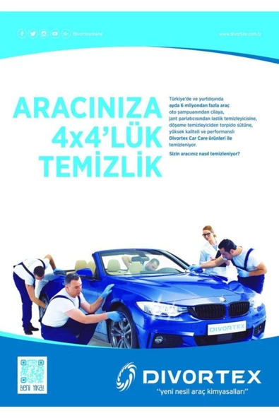 Divortex DİVORTEX CAR WASH V2 FIRÇASIZ OTO YIKAMA KÖPÜĞÜ 20KG. - 5