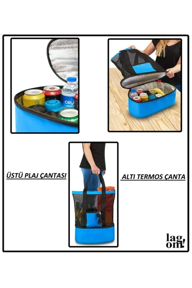 Soğuk Tutuculu Termos Kamp Plaj Piknik Çantası