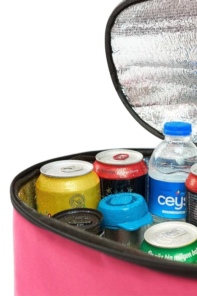 Soğuk Sıcak Tutucu Bölmeli Buzluklu Termos Çanta Plaj Çantası - Resim 4