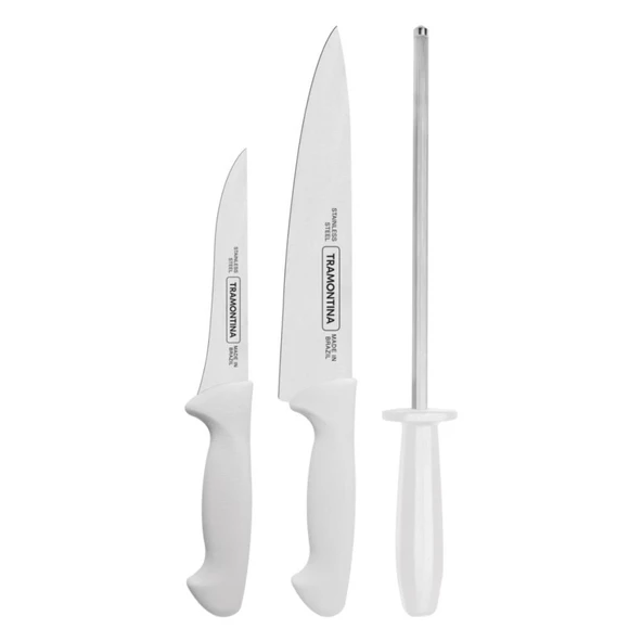 Tramontina 3'lü Bıçak Seti Doğrama Sıyırma Masat 24499/812 - 2