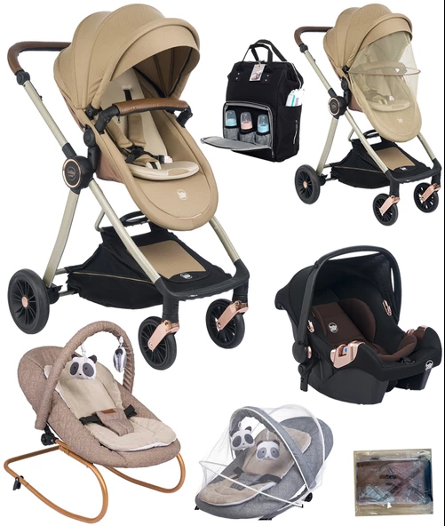 Baby Home Yeni Doğan 7 In 1 Full Set 1012 Travel Sistem Bebek Arabası Ve 330 Sallanır Ana Kucağı - 4