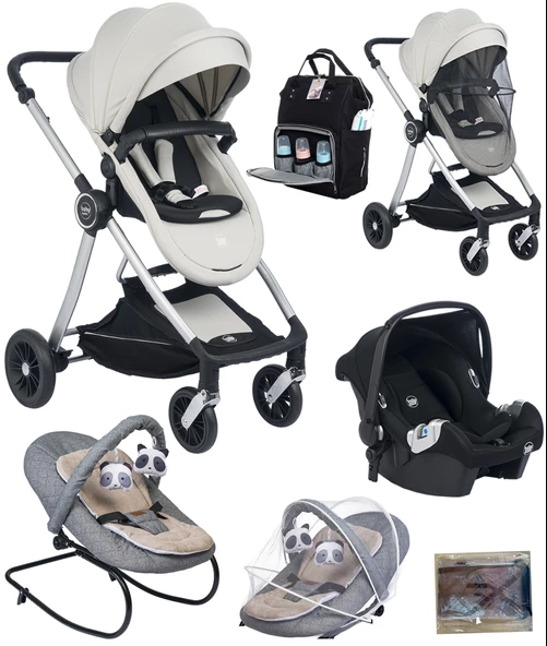 Baby Home Yeni Doğan 7 In 1 Full Set 1012 Travel Sistem Bebek Arabası Ve 330 Sallanır Ana Kucağı - 2