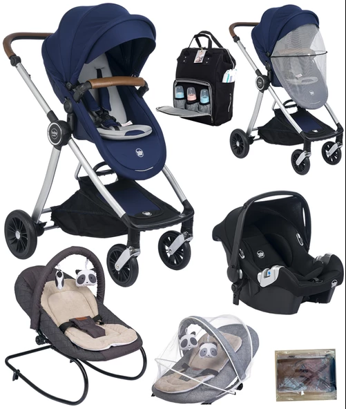 Baby Home Yeni Doğan 7 In 1 Full Set 1012 Travel Sistem Bebek Arabası Ve 330 Sallanır Ana Kucağı - 3