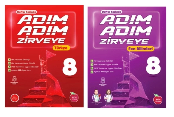 NEWTON YAYINLARI 8.SINIF ADIM ADIM ZİRVEYE TÜRKÇE+FEN BİLİMLERİ SORU BANKASI