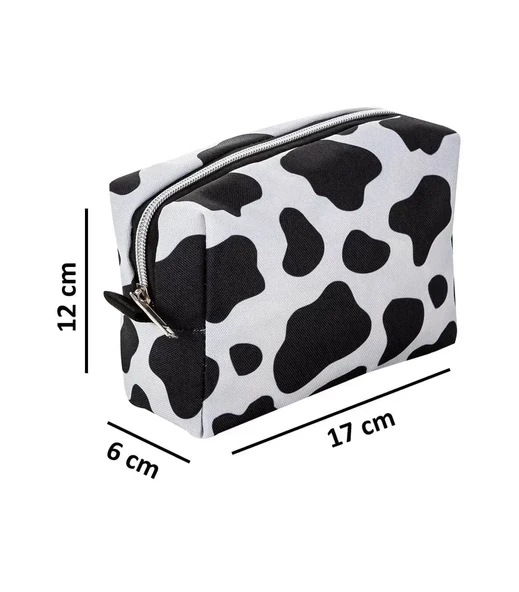 Voice Clutch Seyahat Makyaj Organizeri Kozmetik Çantası Kumaş - 250 Dalmaçya Desenli - 2