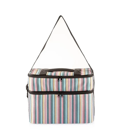 Kamp Piknik Termal Soğutucu Yalıtımlı Buzluk Termos Çanta - 960 Çizgi Desenli - 3