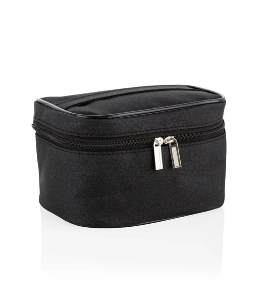 Seyahat Makyaj Organizeri Çok Fonksiyonlu Kozmetik Çantası Kumaş - 2'li Set Siyah - 3