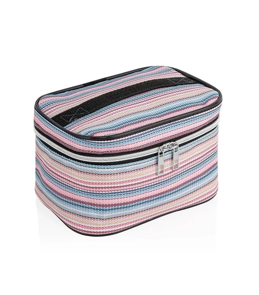 Captain Seyahat Makyaj Organizeri Çok Fonksiyonlu Kozmetik Çantası Kumaş - 200 Çizgi Desenli