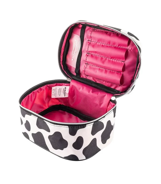 Captain Seyahat Makyaj Organizeri Çok Fonksiyonlu Kozmetik Çantası Kumaş - 200 Dalmaçya Desenli - 2