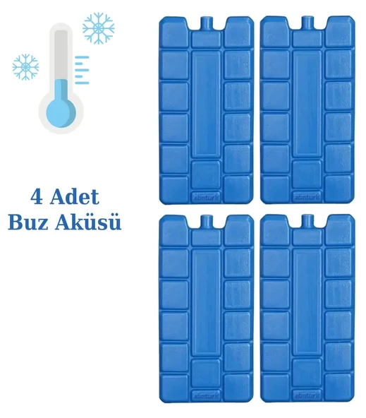 Buz Aküsü Kasedi Ice Box Soğuk Zincir - 4 Adet