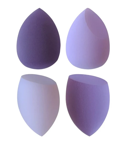 Make Up Blender Makyaj Süngeri Seti 3'lü - Mor - 3