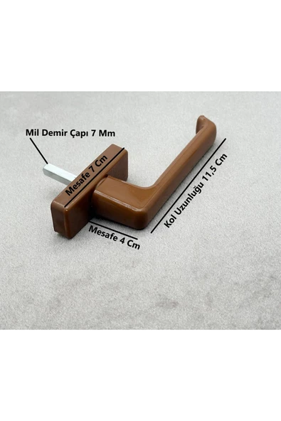Kademeli Pvc Pimapen Kapı Ve Pencere Kolu Açık Meşe 1 Adet - 2