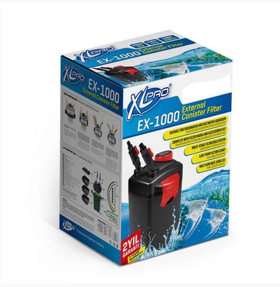 XLPRO EX-1000 DIŞ FİLTRE 1000L/H(DOLU)