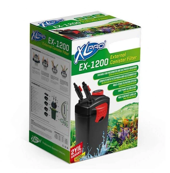 XLPRO EX-1200 DIŞ FİLTRE 1200L/H (DOLU)