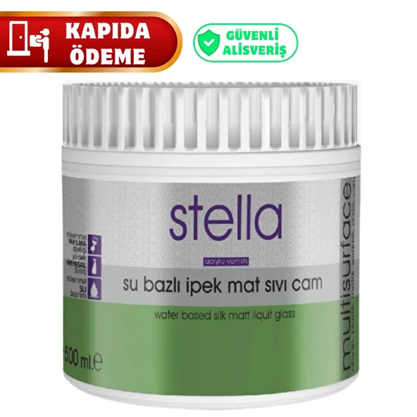 STELLA SU BAZLI SIVI CAM PARLAK 500 ML