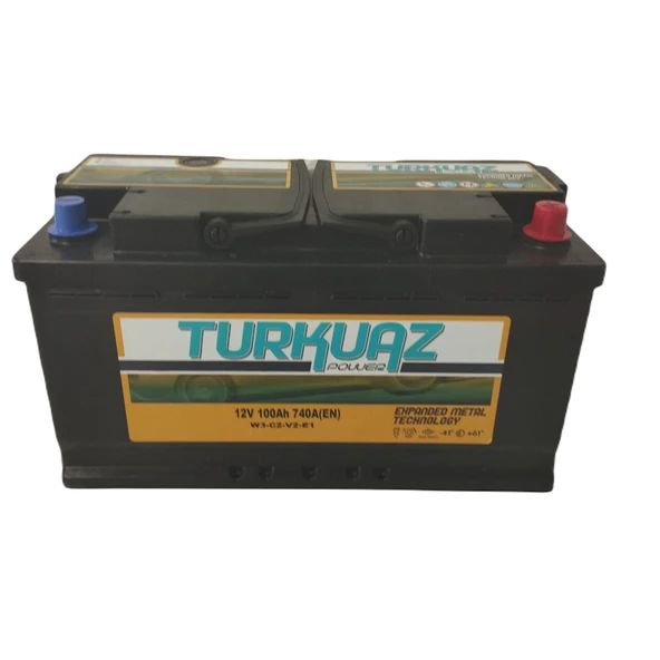 Turkuaz 12 V 100 Ah 740 A Akü