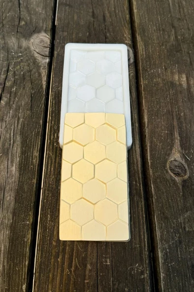 Petek Tablet Çikolata Silikon Mum Kalıbı - Resim 3