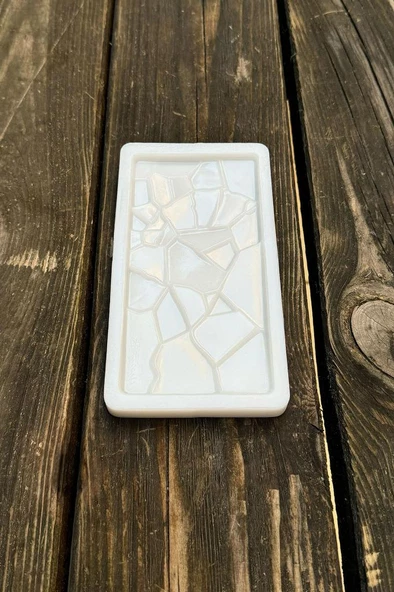 Parçalanmış Tablet Çikolata Silikon Mum Kalıbı - 8
