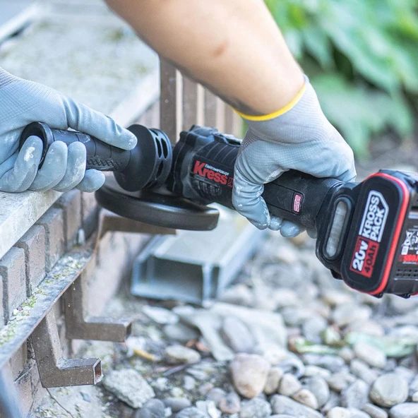 Kress KUH10.91 20Volt 125mm Kömürsüz Profesyonel Şarjlı Devir Ayarlı Avuç Taşlama (Akü Dahil Değildir) - 5