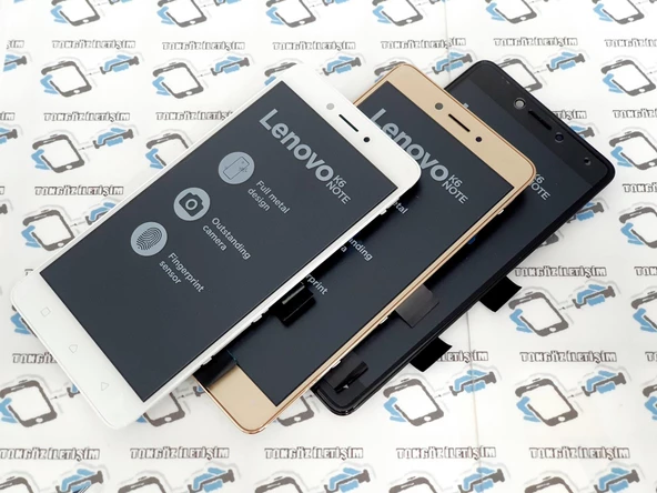 Lenovo k6 Note Lcd Ekran Dokunmatik Çıtalı ( Servis Orjinali ) - 1