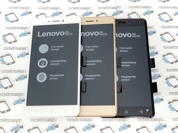 Lenovo k6 Note Lcd Ekran Dokunmatik Çıtalı ( Servis Orjinali )