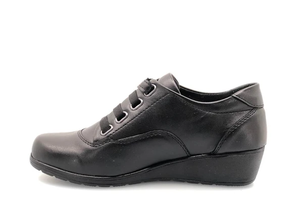 Berfilla Cırtlı Oxford Klasik Kadın Ayakkabı - Resim 2