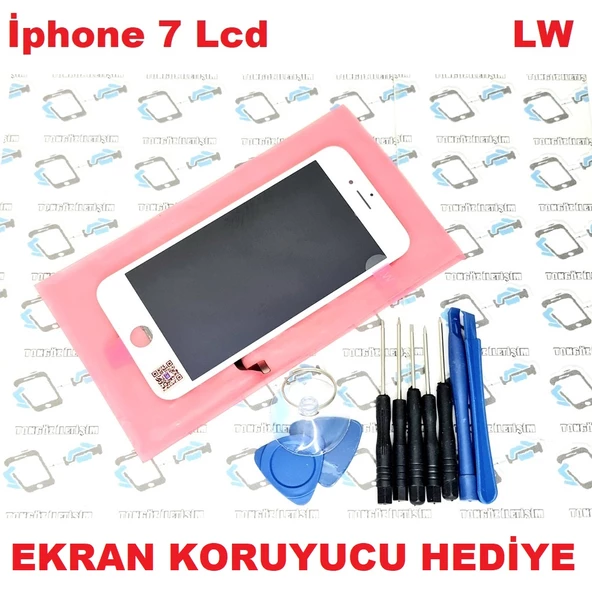 İphone 7 Lcd Ekran dokunmatik LW (Montaj Seti) BEYAZ