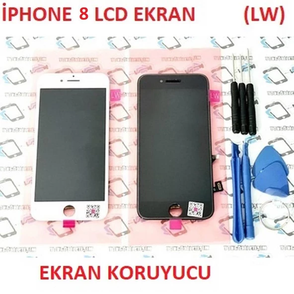 İphone 8 Lcd Ekran dokunmatik LW (Montaj Seti) SİYAH - 4